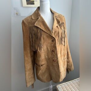 XOXO Suede Fringe Jacket